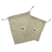 Sac à linge en coton naturel avec fermeture éclair, personnalisable avec logo, écologique et recyclable, pour savon, cosmétiques, vaisselle, vêtements, chaussettes