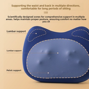 Waist <b>Cushion</b> Massager with Musical Function Lithium Battery Hot Compress Support Lumbar Massage Pillow for Car Home Office Use - Product Image 3