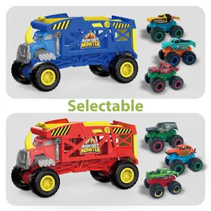 Sunq Transport Vrachtwagen Drager Speelgoed Grote Mobiele Garage Truck Speelgoed Omvat 3 Stuks Kleine Auto 'S Speelgoed Cadeau Jongens Auto 'S En Vrachtwagens