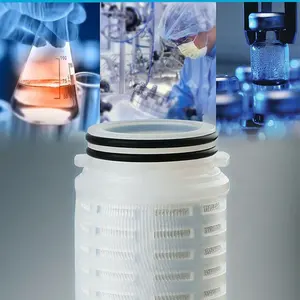 PES Pleated Filter Cartridges 0.2 Micron Filter Cartridges Water Filter Replacement For Draft Beer Filtration