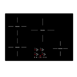 Plaque de cuisson à induction encastrée 7800W 4 brûleurs avec table de cuisson <span class=keywords><strong>Schott</strong></span> <span class=keywords><strong>Ceran</strong></span> ou non OEM - Product Image 1