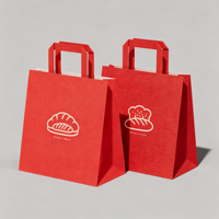 Sacs de transport en papier kraft brun écologiques et recyclables pour commandes en gros avec logo personnalisé pour les boutiques de vêtements et de chaussettes