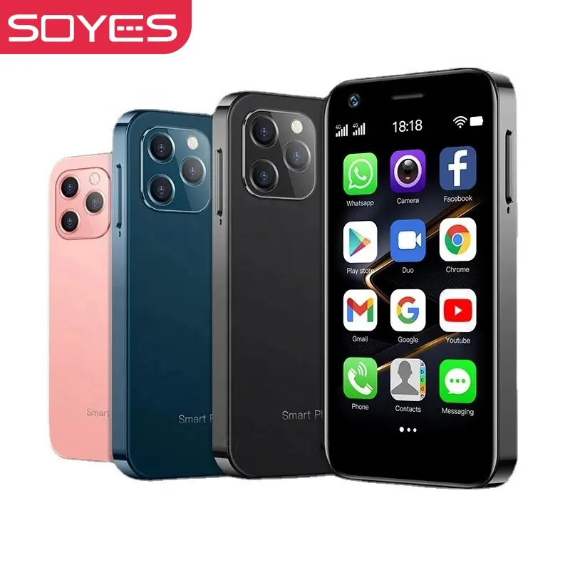 Soyes xs12 Mini 4G điện thoại thông minh 3 "3GB 64GB Dual Sim thẻ điện thoại di động sinh viên túi điện thoại di động