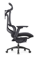 Chaise pivotante pour le soutien lombaire chaise inclinable chaise de bureau ergonomique en maille avec repose-pieds