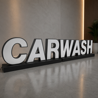 Letrero Publicitario Personalizado de Acero Inoxidable con Letras LED 3D RGB, Letras de Canal LED, Larga Duración, Resistente al Agua IP65, para Oficina