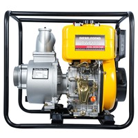 Pompe à eau diesel manuelle auto-amorçante en aluminium de haute qualité CHANGZHOU VISION 100 mm, démarrage électrique, 406 cm³, 31 HP