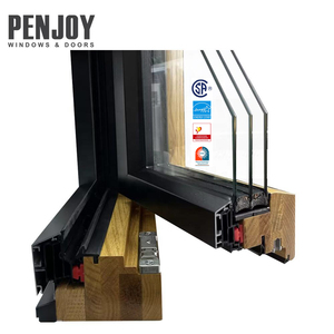 Penjoy <span class=keywords><strong>Maison</strong></span> <span class=keywords><strong>passive</strong></span> en <span class=keywords><strong>bois</strong></span> à économie d'énergie 130 fenêtres en <span class=keywords><strong>bois</strong></span> plaqué d'aluminium Fenêtres à triple vitrage - Product Image 1