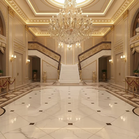 Balustrade d'escalier courbée en cuivre doré sculpté, style européen, résistante à la rouille, sur mesure pour projets de hall d'hôtel