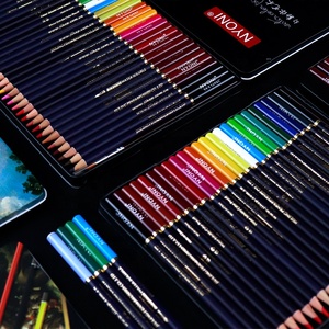 NYONI-N28 D'art Professionnel Standard Aquarelle Soluble Dans L'eau Couleur Ensemble de Crayons de Couleur Pour Dessiner Avec 12/24/36/48/72/100 Couleurs - Product Image 3