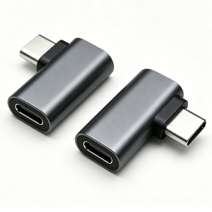 Adaptador USB-C Macho a Hembra de 90 Grados, USB4.0 PD100W DC, Acoplador USB C en Ángulo Nuevo para Laptop, Teléfono, <span class=keywords><strong>Switch</strong></span> - Product Image 1