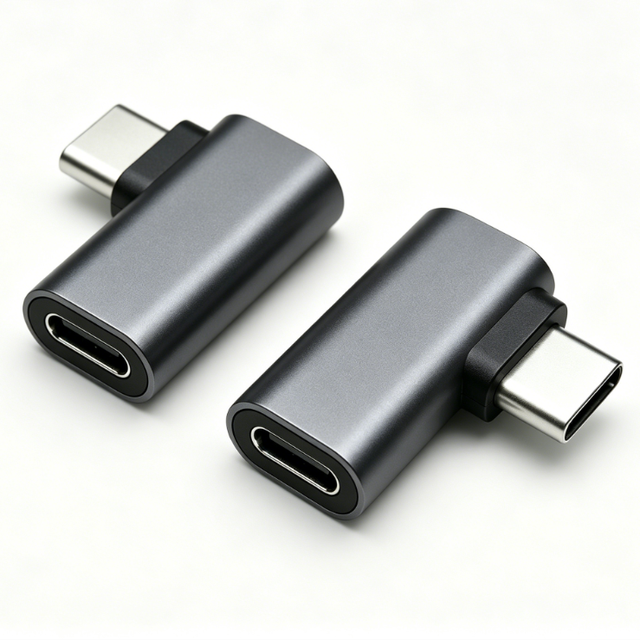 90Degree Left USB-C Male to Female Adapter USB4.0 PD100W DC Brand New Angled USB C Coupler for Laptop Phone Switch