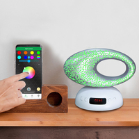 Lecteur de Coran numérique islamique avec horloge Adhan, prise murale ou rechargeable, veilleuse LED