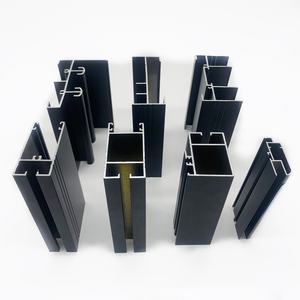 アルミニウムウィンドウフレームプロファイル押し出しドアガラス合金スライディング折りたたみカスタム陽極酸化6063T5スリムリフトサーマルブレイクダブル - Product Image 1