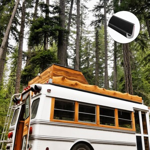 <span class=keywords><strong>Bande</strong></span> de guidage d'eau en TPE autocollante en forme de J pour gouttière, idéale pour camping-car, voiture, camion, bateau, fenêtre - Product Image 6