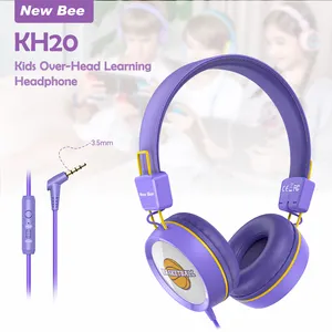 新款蜜蜂新设计KH20音乐学习免提开耳降噪学生耳机带麦克风Usb的游戏耳机