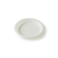 Assiettes jetables en amidon de maïs blanc, lot de 10 pouces, vaisselle biodégradable pour mariage avec 3 compartiments