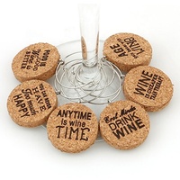 Breloques en liège, verres à vin, Assurance commerce extérieur, nouvelle collection