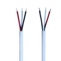 Câble Connecteur Plat DC Mâle-Femelle 3 Fils Pré-Étamellés Blanc pour Connexion d'Alimentation de Panneau LED
