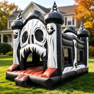 Structure gonflable d'Halloween à thème Crâne Fantôme, attrayante, de style gothique, pour fêtes de jardin d'automne - Product Image 5
