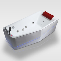 Baignoire rectangulaire en acrylique, livraison gratuite, luxe, nouveau design, vente en gros