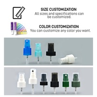 Pulvérisateur à pompe à brume fine portable en plastique PP 20/410, léger, réutilisable, anti-fuite, avec couvercle transparent