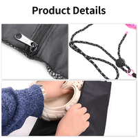 Commande en gros, prix d'usine OEM, vente chaude, sacs de rangement pour chaussures 45x25cm, anti-poussière, organisateur de voyage, pochettes à chaussures personnalisées pour les grossistes