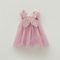 Robes de demoiselle d'honneur pour mariage, style princesse d'été, pour filles de 1 à 6 ans, vêtements d'anniversaire personnalisés pour enfants