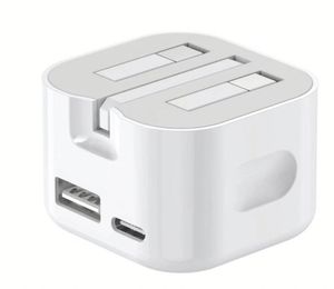 Best Quality Uk <b>Plug</b> <b>USB</b> A+C 20w Quick Charger Fast Charging <b>Usb</b> Type C <b>Wall</b> Charger Adapter - Product Image 1