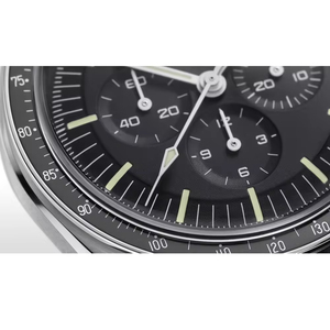 Montre pour homme de luxe de marque supérieure, série Speed Master, chronographe automatique multifonctionnel, diamètre du cadran 41 mm, montre en acier inoxydable - Product Image 4