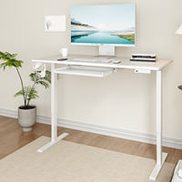 Prix d'usine – Bureau assis-debout moderne en fer à moteur unique, avec tiroir rotatif automatique, conversion modulaire, hauteur réglable, montage facile