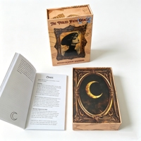 Cartes de tarot personnalisées XN avec guide pour la croissance spirituelle - Jeu complet de 78 cartes avec boîte de rangement, papier artistique écologique, durable