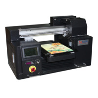 Printer Flatbed UV Inkjet Digital Multifungsi A4 Desain Baru 6 Warna dengan Pernis