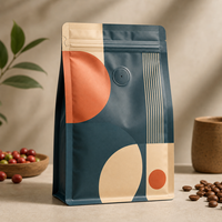 Bağımsız Kafeler ve Özel Kahve Markaları Lansmanları için 250g Espresso Karışımı Kahve Paketleri