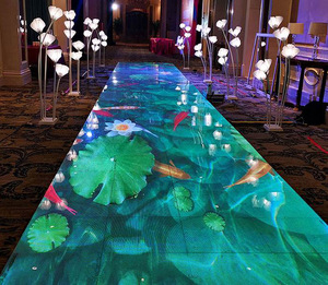Danse interactive plancher mariage 3d led danc plancher pistas de baile con luz led numérique pista de baile led - Product Image 4