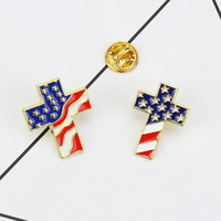 Broche drapeau National inspiré pour les états-unis russie Canada émail métal épinglettes personnalisé plaqué or alliage de fer pour la publicité