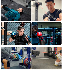 Macchina Multifunzione Regolabile Aggiornata <span class=keywords><strong>per</strong></span> <span class=keywords><strong>Palestra</strong></span> Domestica - Lat Pulldown, Estensione Tricipiti, Vogatore Seduto e Stretching Gambe - Product Image 6