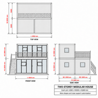 Maison modulaire conteneurisée économique, démontable et portable, idéale pour les projets de villégiature écologique