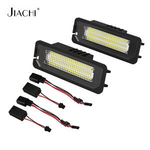JiaChi fábrica Auto accesorios de coche bombilla Led luz de matrícula de alta calidad 6500K para Volkswagen LED lámpara impermeable 12V <span class=keywords><strong>blanco</strong></span> - Product Image 1