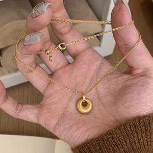 สร้อยคอจี้รูปกุญแจไอริสสไตล์เรโทร ทำจากเงินแท้ S925 ดีไซน์เฉพาะตัว หรูหราเบาๆ พร้อมสายคล้องคอ - Product Image 1