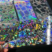 Nuova Tecnologia Olografica Argento UV per Rivestimenti Bicchieri 16oz, Adesivi 3D Effetto Arcobaleno, Vendita all'Ingrosso, Personalizzabili
