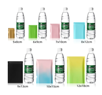 Sachet plat thermoscellable en aluminium à trois soudures latérales, couleur dégradée, avec logo personnalisé, pour échantillons cosmétiques, masques et packs surprises - Vente en gros