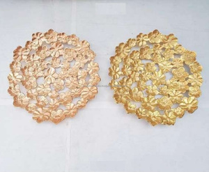 Éventails de table élégants en or au design élégant Ensemble de 2 parfaits pour la décoration et l'affichage du salon - Product Image 2