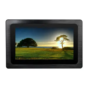 21.5 Inch Fanless Embedded Wall Mount Touch Screen Industrial All In One Pc Capacitive Resistive Touch Industrial Panel Pc