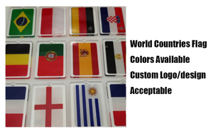 Porte-clés en acrylique avec drapeau national pour la Coupe du Monde de football 2026, porte-clés en plastique personnalisés imprimés - Product Image 5
