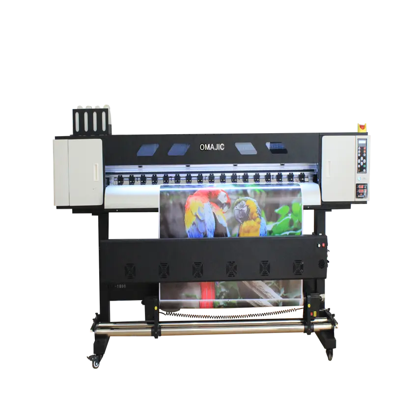 Günstiger 1,8-m-Digital-Vinyldrucker mit hoher Geschwindigkeit Eco Solvent Inkjet Plotter Printer Doppelkopf I3200-EI/DX5 Eco Solvent Printer