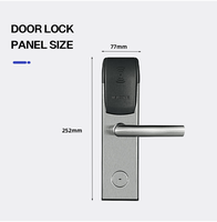 Système de Serrure de Porte d'Hôtel RFID Anti-Vol Temic 13,56 MHz avec Carte à Clé et Logiciel de Gestion Gratuit pour Carte RF Intelligente