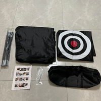 En gros, Cage de frappe de golf portable pour entraînement extérieur, avec ensemble de 4 cibles, en polyester durable, 55x20x20, pour la maison