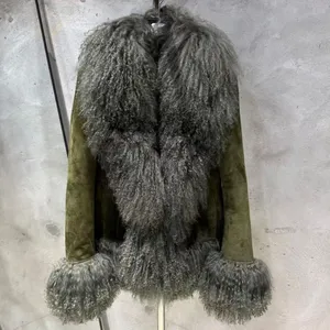 Veste en fourrure de Mongolie printemps 2025 Veste en fourrure de mouton véritable Manteaux Veste en cuir pour femmes - Product Image 2