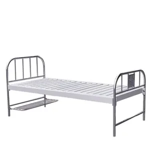 Fabriek Prijs Enkele Metalen Bed/Plastic-Spray Staal Bed/Ziekenhuis Bed Voor Ziekenhuis/Home/School