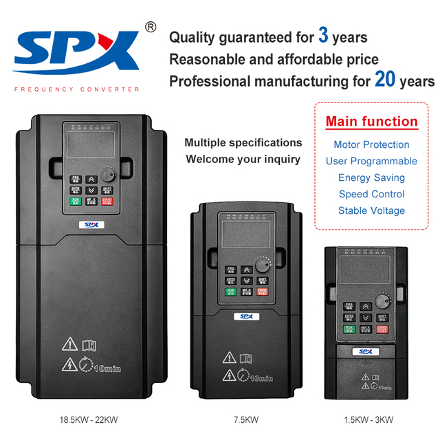 Customized Manufacturer VFD Single Phase / Three 3 Phase Input and Output 220V 380V Variable Frequency Drive for Pump and Motor